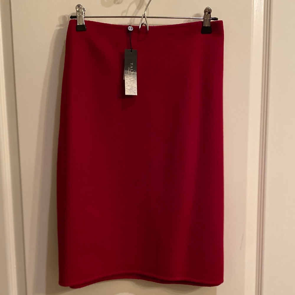 Wool pencil skirt